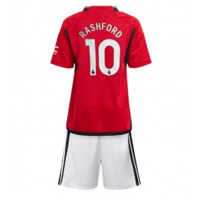 Manchester United Marcus Rashford #10 Heimtrikot 2023-24 Kurzarm (+ kurze hosen)